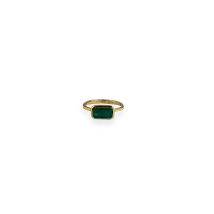 Emerald Bezel Ring