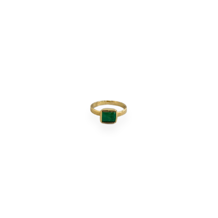 Emerald Bezel Ring