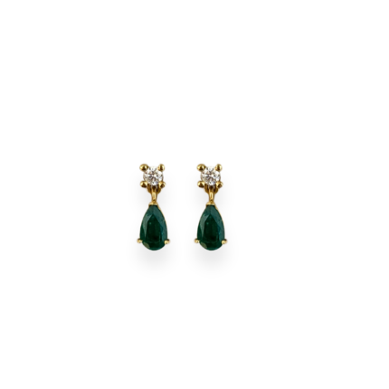Emerald & Diamond Earrings