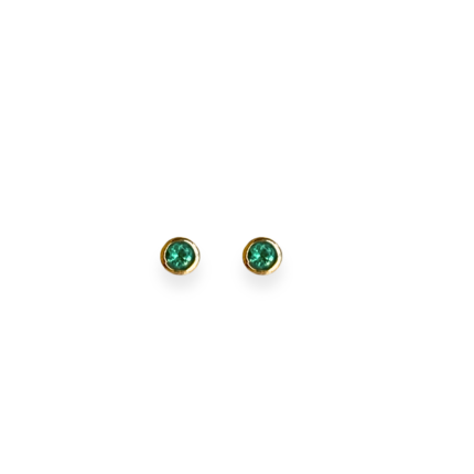 Little Emerald Studs