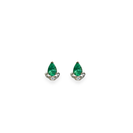 Emerald & Diamond Earrings